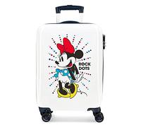 Disney Trolley 3671765 Rigido Cabina Mickey Magic Dots, Bianco (Blanco), 55 cm