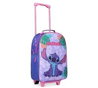 Disney Trolley Bambina Valigia Trolley Minnie Stitch Frozen Valigia per Bambini da Viaggio Bagaglio a Mano Cabin Bag 2 Ruote Accessori Minnie Elsa Stitch Gadget (Blu Stitch)