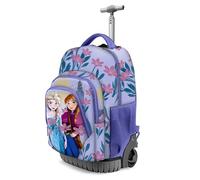 FROZEN ZAINO TROLLEY SCUOLA 47 CM 2 RUOTE SPALLACCI LIBRI TASCA RETE TEMPO 06699
