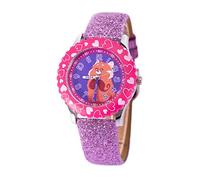 Disney Turning Red - Orologio analogico in acciaio inox, con cinturino per bambini, viola, moderno, viola, porpora, Moderno