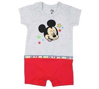 Disney - Tuta da bambino con stampa Topolino in Cotone Rosso, rosso, 12 mesi