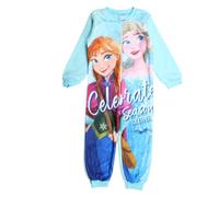 Disney Tuta in Pile Frozen, Blu, 2 Anni Girl's
