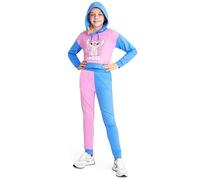 Disney Tuta Stitch Bambina Ragazza Completo Felpa Crop Top e Pantaloni da Tuta 4-15 Anni (Rosa/Blu, 4-5 Anni)