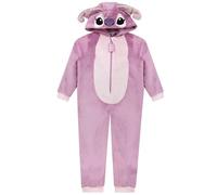 Disney Tuta Stitch | Pigiama Bambina | Lilo E Stitch Pigiama Bambina | Pigiamone Intero Bambini | Rosa 11-12 Anni