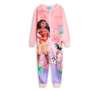 Disney Tutina con Cerniera Rosa e Viola per Bambine di Moana | Pigiama e Abbigliamento da casa in Micropile a Maniche Lunghe | Pigiama con Personaggi per la Notte e la casa Merchandising