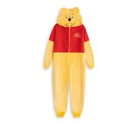 Disney Tutina da Donna con Cerniera Gialla e Rossa di Winnie The Pooh | Pigiama a Maniche Lunghe con Cappuccio in Morbido Pile | Pigiama a Tema Cartone Animato
