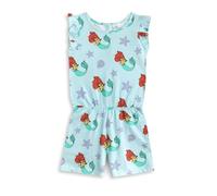 Disney Tutina senza maniche azzurra per bambine de La Sirenetta | Completo estivo con motivo Ariel | Dettagli volant sulle spalle | Abbigliamento casual con tasche