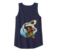 Disney Vaiana 2 Action Pose Maui with Fish Hook Canotta, Donna, Navy, S