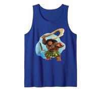 Disney Vaiana 2 Action Pose Maui with Fish Hook Canotta, Uomo, Blu Reale, L