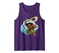 Disney Vaiana 2 Action Pose Maui with Fish Hook Canotta, Uomo, Viola, L