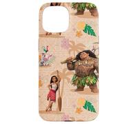 Disney Vaiana 2 Vaiana Maui Kotu Heihei and Pua Pattern Custodia per iPhone 15