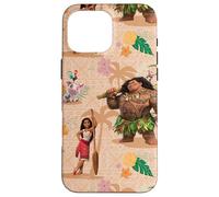 Disney Vaiana 2 Vaiana Maui Kotu Heihei and Pua Pattern Custodia per iPhone 16 Pro Max