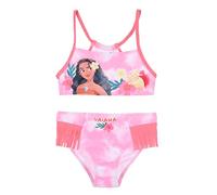 Disney Vaiana Bikini 2 Pezzi per Bambine, Costume da Bagno con Personaggio Oceania, Frange Decorative (IT, età, 3 Anni, Regular, Rosa)