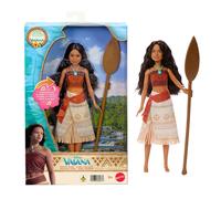 Mattel Disney Oceania - Vaiana Cantante, Bambola Ispirata al Film Live-Action Disney con 2 Accessori, Canta la Canzone Canta Oltre l'Orizzonte (How Far I'll Go) in 4 Lingue, 3+ Anni, JMT27