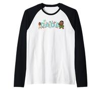 Disney Vaiana & Maui Dada Family Trip Vacation Matching Maglia con Maniche Raglan