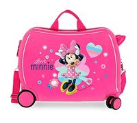 Disney (DIYL9) Inf.abs 4r.love Minnie, Valigia Per Bambini 2 Ruote Multidirezionali Ragazza, Rosa (Pink), 50x38x20