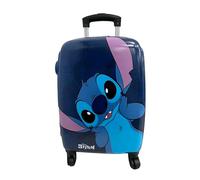 Disney Valigia Stitch Cabina - 4 Ruote Rotanti e Multidirezionali - Ruote doppie personalizzate - Valigia rigida molto resistente con manico estensibile - 50 x 33 x 20 cm, multicolore, 50 x 33 x 20