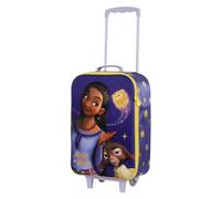 Disney Valigia Trolley Soft 3D, 17 x 33 x 52 cm, Capacità 26 L, Lilla Wish