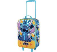 Disney Valigia Trolley Soft 3D Stitch, TROLLEY MorbidO per Bambini con 2 Ruote