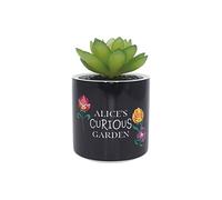 Disney Vaso per piante Alice in Wonderland in gres nero 150 ml