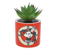 Disney Vaso per piante Topolino con pianta sintetica 11,7 cm, per interni e casa, mini fioriera con piante grasse artificiali, ornamenti di Topolino