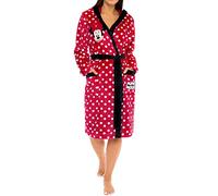 Disney Vestaglia | Accappatoio Donna Minnie Mouse | Vestaglia Pile per Donne Rosso Medium