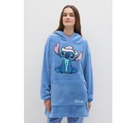 DISNEY, Vestaglia Blu Con Cappuccio E Stampa Disney, Donna, Blu, Taglia: L/XL