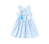 Disney, vestito da bambina, principessa, Minnie Mouse, Frozen Elsa, Stitch, maniche corte e senza maniche, estivo, casual, dai neonati ai bambini piccoli, 3-4 anni