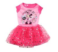 Disney - Vestito da ragazza con stampa Minnie Fushia, Fucsia, 8 anni