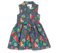 Disney Vestito da skater in chambray floreale, per neonati e bambini grandi (0-3 mesi - 14-16), Blu/Sirenetta, 5 anni