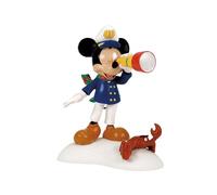 Disney Village by D56 Santa Ahoy - Statuetta natalizia con Topolino