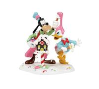 Disney Village Donald & Goofy make a mess - Statuetta di Paperino e Pippo