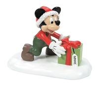 Disney Village Mickey with gift - Statuetta