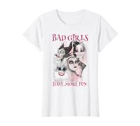Disney Villains Bad Girls Have More Fun Maglietta, Donna, Bianco, M