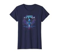 Disney Villains Hades Rock Portrait Maglietta, Donna, Navy, M