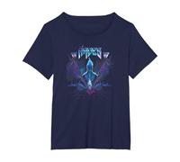 Disney Villains Hades Rock Portrait Maglietta, Donna plus-size, Navy, 3X