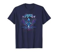 Disney Villains Hades Rock Portrait Maglietta, Uomo, Navy, 4XL