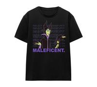 Disney Villains Maglietta Maleficent Nome Ripetuto Adulto Unisex (TV17210)
