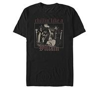 Disney Villains-Maglietta Villain Chill T-Shirt, Nero, S Uomo