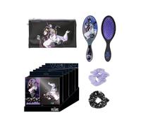 CERDÁ LIFE'S LITTLE MOMENTS - Set di bellezza Disney Villain - Nero - Set completo - Include spazzola, 2 codini per capelli e astuccio - Prodotto originale