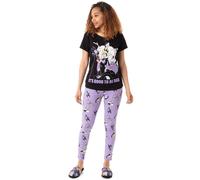 Disney Villains Nero It's Good To Be Bad Pigiama a maniche corte a gamba lunga D