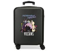 Disney Villains Valigia da cabina incredibilmente favolosa Nero 38x55x20 cm ABS rigido Chiusura a combinazione laterale 35L 2 kg 4 doppie ruote bagaglio a mano