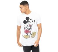 Disney Vintage Mickey T-Shirt, White, M Men's