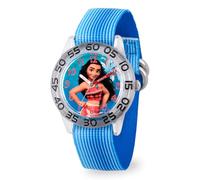Disney WDS000043 - Orologio analogico al quarzo, da ragazza, con cinturino in nylon, Blu, Cinturino