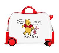 Disney Winnie & Piglet Bagagli, Unisex - Bambini e ragazzi, Bianco, 38 x 50 x 20 cm
