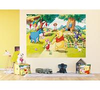 Disney Winnie the Pooh | Carta da parati fotografica per cameretta dei bambini, 252 x 182 cm | 4 pezzi | Lightning McQueen
