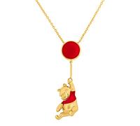 Disney Winnie The Pooh CF01179YL-Q - Collana con Palloncini galleggianti, Colore Rosso e Oro, Misura Unica, Ottone, Senza Pietre preziose