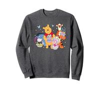Disney Winnie The Pooh Cute Easter Team Group Shot Big Logo Felpa