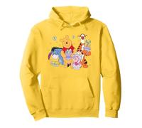 Disney Winnie The Pooh Cute Easter Team Group Shot Big Logo Felpa con Cappuccio