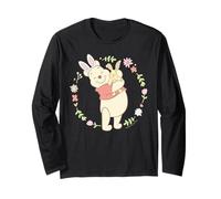 Disney Winnie the Pooh Easter Bunny Hug Pastel Spring Flower Maglia a Manica